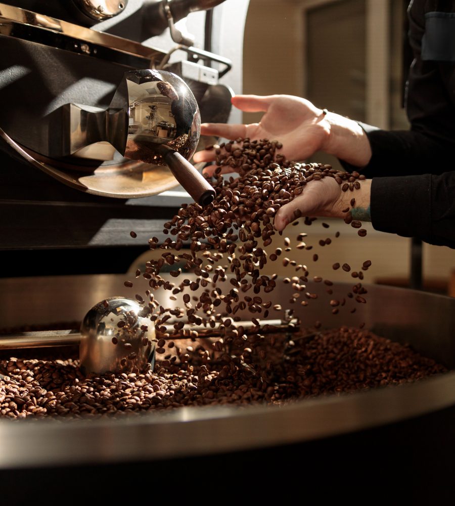 Professional coffee roasting process